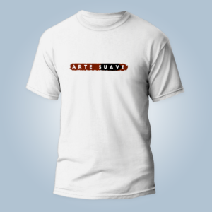 camiseta  arte suave faixa Marrom