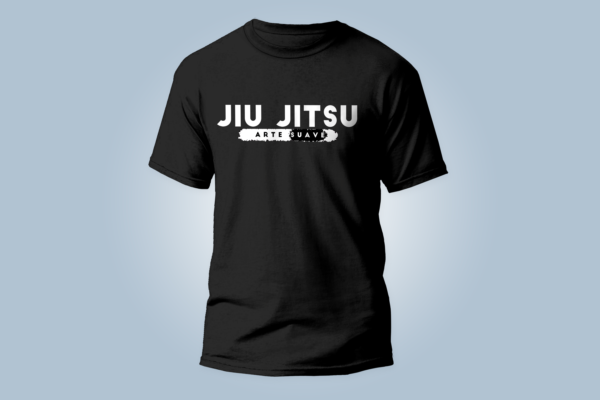Camiseta jiu jitsu arte suave faixa branca