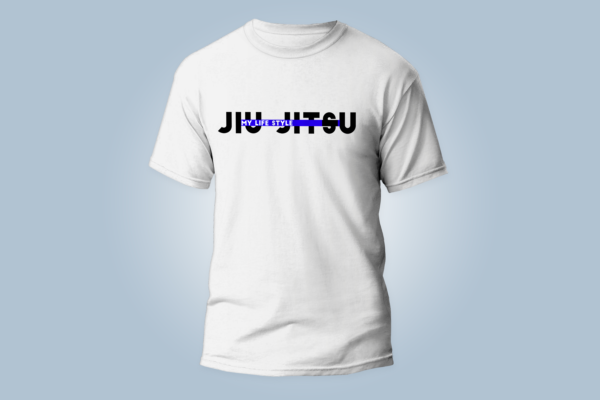 Camiseta my life style jiu jitsu Faixa azul