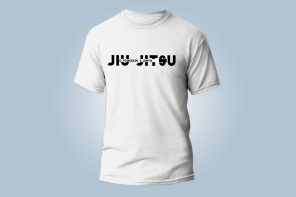 camiseta masculina jiu jitsu faixa branca