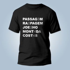Camiseta pontuação jiu jitsu